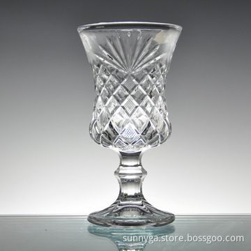 Wine Glass, Luxurious Stemware, Embossment Logo Weight of 245g and 103mL Capacity